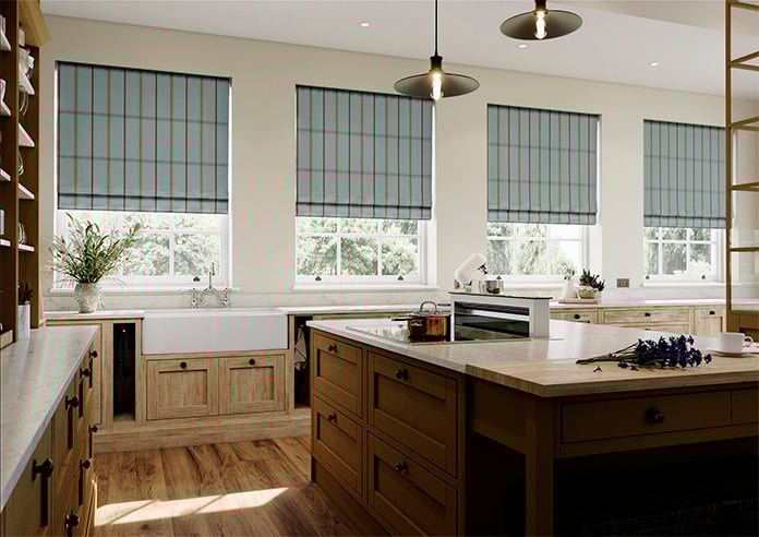 The British Stripe Co. Alfred, Highlands No.1 - Twist&Fit Roman Blind - Image 7